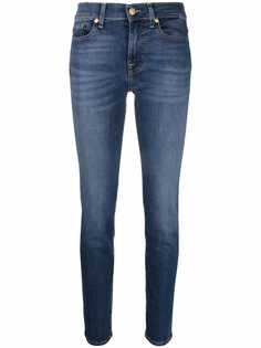 7 For All Mankind джинсы скинни с эффектом потертости