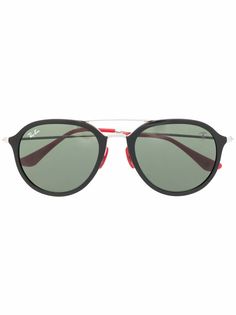Ray-Ban солнцезащитные очки в круглой оправе из коллаборации с Ferrari