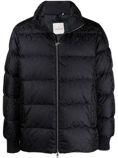 Moncler пуховик с монограммой