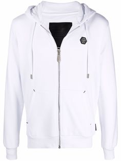 Philipp Plein флисовое худи с нашивкой-логотипом