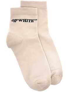 Off-White носки вязки интарсия с логотипом