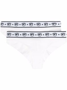 Chiara Ferragni logo-print cotton briefs