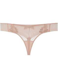 La Perla трусы-стринги из цветочного кружева