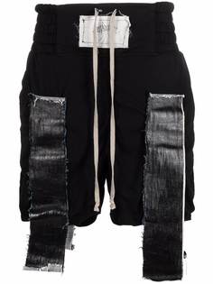 Rick Owens DRKSHDW шорты с драпировкой