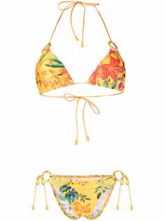 ZIMMERMANN бикини Tropicana Mango с цветочным принтом