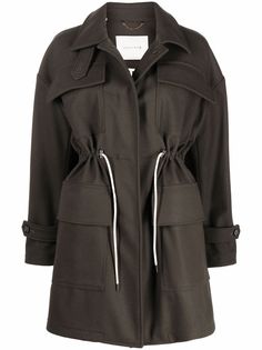 Mackintosh WOODHILL Dark Olive Wool Short Coat | LM-1094