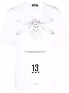 UNDERCOVER футболка с принтом из коллаборации с Evangelion