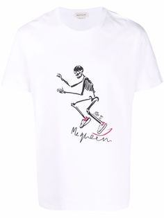 Alexander McQueen футболка с графичным принтом