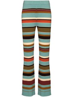 Ulla Johnson трикотажные брюки Rochelle в полоску
