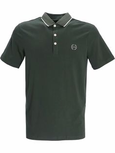 Armani Exchange рубашка поло с вышитым логотипом