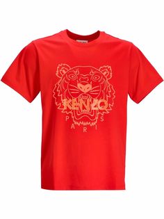 Kenzo футболка с логотипом Tiger