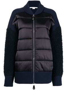 Stella McCartney бомбер с дутыми вставками