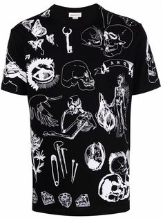 Alexander McQueen футболка с принтом