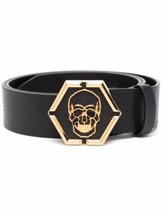 Philipp Plein ремень с пряжкой Skull