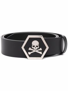 Philipp Plein ремень с пряжкой Skull