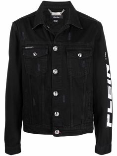 Philipp Plein джинсовая куртка с логотипом