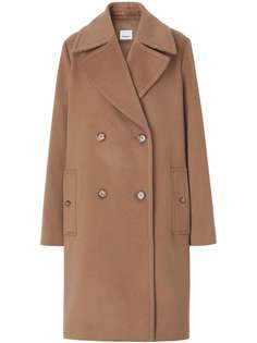Burberry двубортное кашемировое пальто