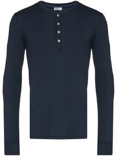 Schiesser футболка Henley с длинными рукавами