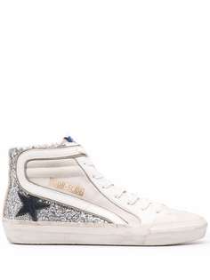 Golden Goose кеды на шнуровке с нашивками