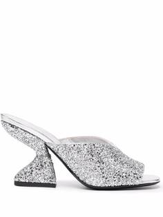 Salvatore Ferragamo босоножки с эффектом металлик и блестками