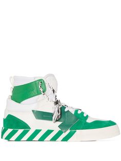 Off-White высокие кеды на вулканизированной подошве