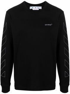 Off-White футболка с полосками Diag
