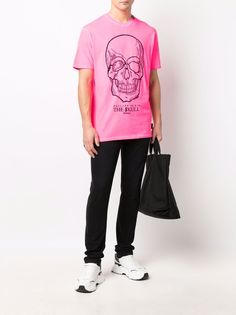 Philipp Plein футболка с принтом Skull