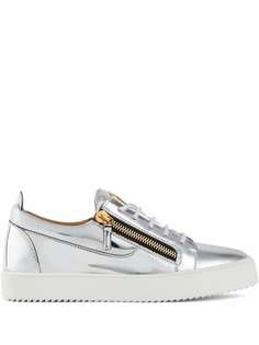 Giuseppe Zanotti кеды Frankie с эффектом металлик