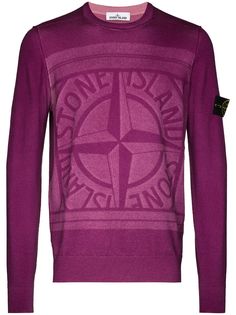 Stone Island шерстяной джемпер с логотипом Compass