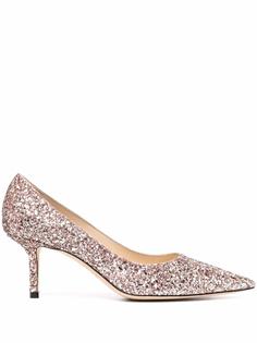 Jimmy Choo туфли с заостренным носком и блестками