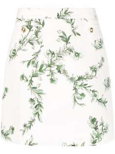 Giambattista Valli юбка с завышенной талией и цветочным принтом