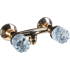 Смеситель для душа Boheme Crystal золотой 21х12,1х7,4 см