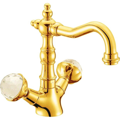 Смеситель для раковины Boheme Imperiale Presente золотой 19,6х20,8х20,2 см
