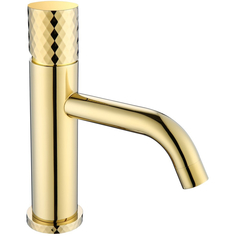 Смеситель для раковины Boheme Stick золотой 4,5х17х21,4 см