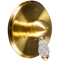 Смеситель для душа встроенный Boheme Crystal бронзовый 17х12х17 см