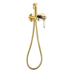 Смеситель для биде с гарнитуром Boheme Imperiale золотой 20,8х7х17 см