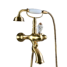 Смеситель для ванны с гарнитуром Boheme Crystal бронзовый 15х19,5х31,6 см
