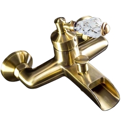 Смеситель для ванны Boheme Vogue Crystal бронзовый 21,2х17,6х12,9 см