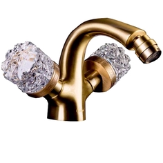 Смеситель для биде Boheme Crystal бронзовый 17,2х15,7х12,8 см