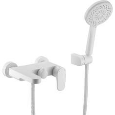 Смеситель с гарнитуром для ванны Boheme Spectre белый 20,5х19х10 см