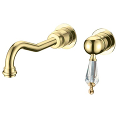 Смеситель встроенный для раковины Boheme Imperiale Ripresa золотой 6,2х21х14,3 см