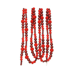 Гирлянда из бусинок Kaemingk красная 1,2х240 см
