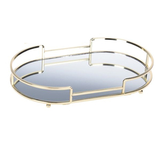 Поднос Koopman зеркальный овальный 32x18x4.6 см