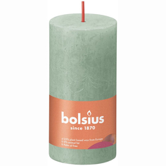 Свеча Bolsius Rustic Shine 10х5 см зеленая