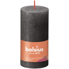 Свеча Bolsius Rustic Shine 10х5 см серый