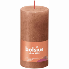 Свеча Bolsius Rustic Shine 10х5 см розовая