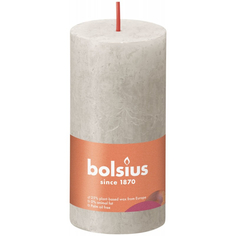 Свеча Bolsius Rustic Shine 10х5 см серая