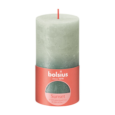 Свеча Bolsius Rustic Sunset 13х6,8 см зеленая