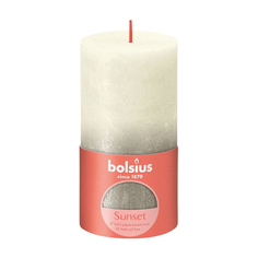 Свеча Bolsius Rustic Sunset 13х6,8 см жемчужная