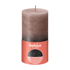 Свеча Bolsius Rustic Sunset 13х6,8 см сливочная карамель и антрацит